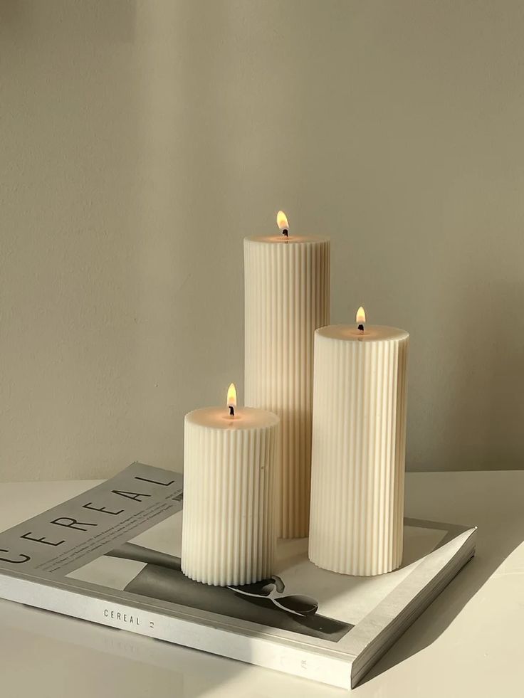 Haze trio pillar candle (set of 3 )
