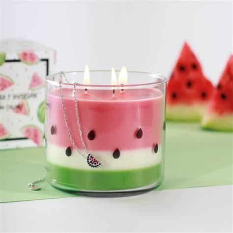 Watermelon candle