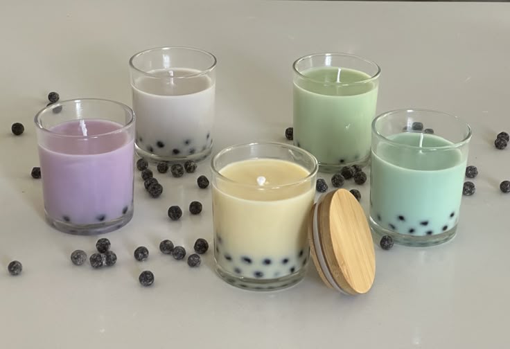 Boba taro candle