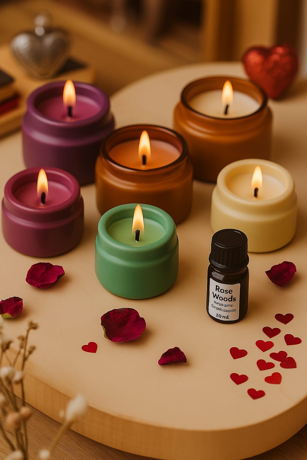 6 minijar candle