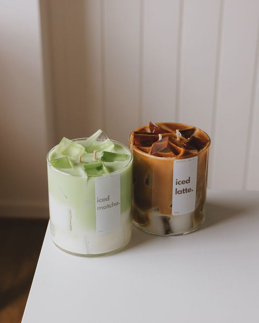Iced Matcha & iced Latte ( Set of 2)