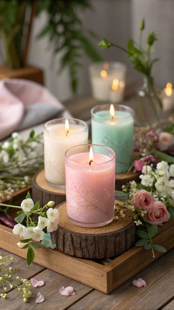 Petal range candles